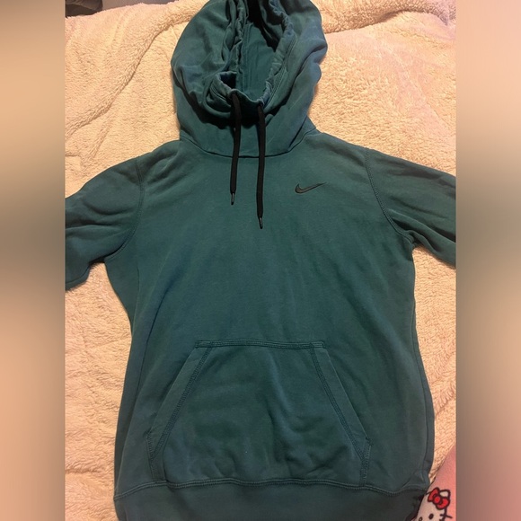 Nike Teal Cowl Neck Hoodie with Black Drawstrings - Picture 1 of 4
